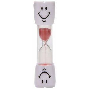 Rhafayre - Sand Timer Clock Smile Patttern Toothbrush Timer 3 Minutes for Games Classroom Home Office Kitchen Decoration ( Red )