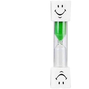 Rhafayre - Sand Timer Clock Smile Patttern Toothbrush Timer 3 Minutes for Games Classroom Home Office Kitchen Decoration ( Green )