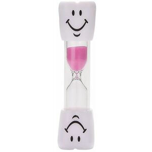 RHAFAYRE Sand Timer Clock Smile Patttern Toothbrush Timer 3 Minutes for Games Classroom Home Office Kitchen Decoration ( Pink )