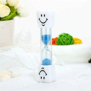 RHAFAYRE Sand Timer Clock Smile Patttern Toothbrush Timer 3 Minutes for Games Classroom Home Office Kitchen Decoration ( Blue )