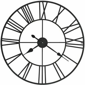 BERKFIELD HOME Royalton Vintage Wall Clock with Quartz Movement Metal 80 cm xxl