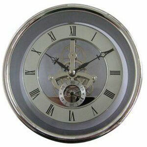 Charnwood - Silver Skeleton Clock 135mm Diameter For Woodturning Project