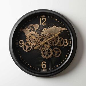 Vanity Living - 62cm Metal Wall Clock for Living Room Decor, Gold Modern Wall Clock for Bedroom