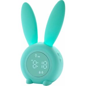 PESCE Voice Control Night Light Touch Control Multi-function Children's Alarm Clock Night Light Green