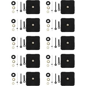 TLILY 10X Clock Movement with Short Hands, Maximum Dial Thickness 4/25 Inch, Total Shaft Length 3/5 Inch