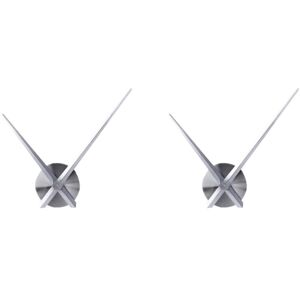 Tlily - 2x 3D Clock Hands, diy Movement Mechanism, Replacement Wall Accessories Part, Silver
