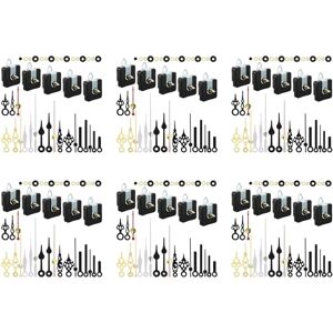 TLILY 30 Pcs Quartz Silent Clock Movement Mechanism diy Wall Clock with 7 Different Pairs Hands Replacement Kit