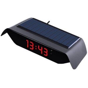 TLILY Car Solar Powered Clock, 24 Hour High-Precision Electronic Watch