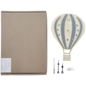 Tlily - Hot Air Balloon Shaped Mute Wall Decorsative Clock Art Decors Wall Clock for Home Office (Without Battery)-Grey