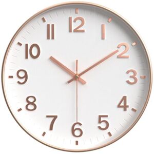 Tlily - Silent Modern Clock for Wall, 3D Numbers Wall Clock for Kitchen Bedroom Living Room Office Classroom Decor-Colour 7