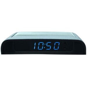 TLILY Solar led Car Clock,Car Clocks with Night Display Thermometer Auto Switch with Car Watch Solar Powered 24-Hour Car Clock