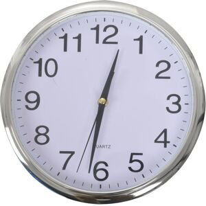 Tlily - Timelike Classic Vintage Round Wall Clock Modern Plasitc Clock Quartz Horloge Retro Wathces Relogio de parede-silver