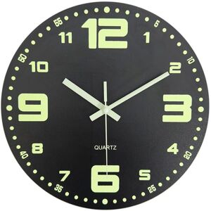 TLILY 12inch Wall Clocks Glow in the Dark Clock Silent Non Ticking Night Lights Luminous Wooden Vintage TLILY 12inch Wall Clocks Glow in the Dark Clock Silent Non Ticking Night Lights Luminous Wooden Vintage