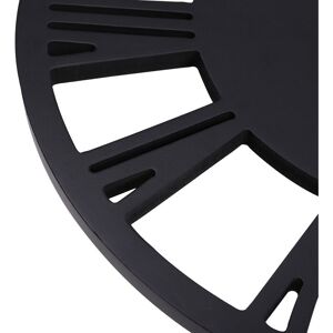 LIVINGANDHOME 30CM Large Elegant Roman Numerals Open Round Wall Clock, Grey and Silver LIVINGANDHOME 30CM Large Elegant Roman Numerals Open Round Wall Clock, Grey and Silver