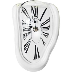 TLILY Melting Clock Block-Type Twisted Clock Melted Clock for Decorative Home Office Shelf Desk Table Funny Creative Gift TLILY Melting Clock Block-Type Twisted Clock Melted Clock for Decorative Home Office Shelf Desk Table Funny Creative Gift