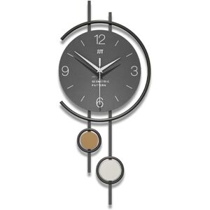 Ikodm - Minimalist Creative Metal Frame Decorative Wall Clock 25 x 25 cm Silent Non Ticking Battery Operated Ikodm - Minimalist Creative Metal Frame Decorative Wall Clock 25 x 25 cm Silent Non Ticking Battery Operated