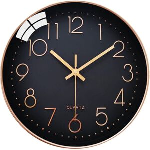 Linghhang - Silent Non-Ticking Wall Clock, 20cm Arabic Numerals Modern Round Decorative Quartz Clock, for Living Room Bedroom Kitchen Office Linghhang - Silent Non-Ticking Wall Clock, 20cm Arabic Numerals Modern Round Decorative Quartz Clock, for Living Room Bedroom Kitchen Office