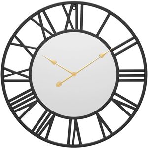 MEMKEY Silent Wall Clock, European Vintage Farmhouse Clock with Roman Numerals, 40cm Non Ticking Battery Operated Metal Skeleton Decorative Clock for Home MEMKEY Silent Wall Clock, European Vintage Farmhouse Clock with Roman Numerals, 40cm Non Ticking Battery Operated Metal Skeleton Decorative Clock for Home