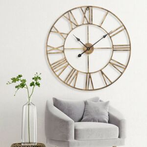 Trintion Wall Clock Vintage Retro Roman Numerals Silent Non-Ticking Metal Paint Industrial Vintage Metal Large Clock for Home Loft Living Room Trintion Wall Clock Vintage Retro Roman Numerals Silent Non-Ticking Metal Paint Industrial Vintage Metal Large Clock for Home Loft Living Room