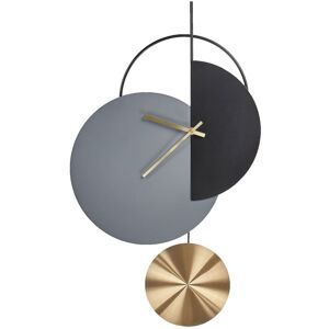 BELIANI Wall Clock NENDAZ 32 cm Metal Grey BELIANI Wall Clock NENDAZ 32 cm Metal Grey