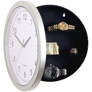 Tlily - Wall Clock Hidden Safe, Clock Safe Secret Safes Hidden Safe Wall Clock for Secret Stash Money Cash Jewelry, Wall Clock Compartment Stash Box Tlily - Wall Clock Hidden Safe, Clock Safe Secret Safes Hidden Safe Wall Clock for Secret Stash Money Cash Jewelry, Wall Clock Compartment Stash Box