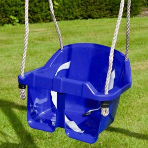 Baby Toddler Swing Seat with Adjustable Ropes - Blue - Blue - Rebo