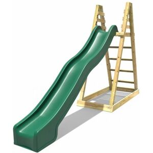 Rebo - Children's Wooden Free Standing 10ft Kids Water Slide - Green