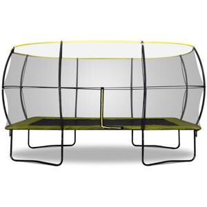 Rectangular Base Jump 2 Trampoline With Halo ii Enclosure - 14x10ft - Rebo