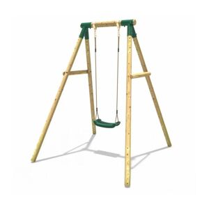 Wooden Garden Swing Set - Solar Green - Rebo