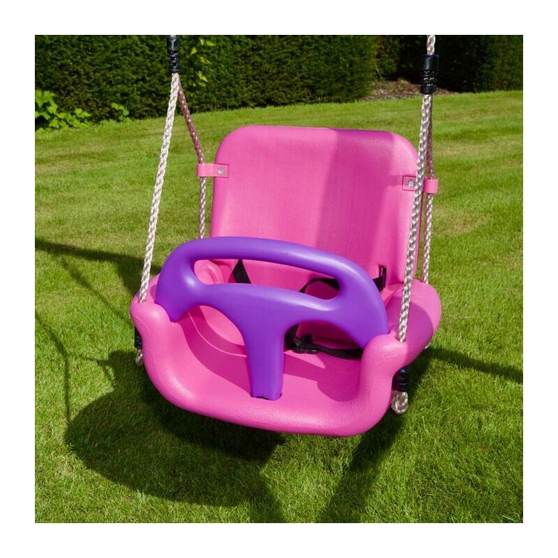 3 in 1 Baby Toddler Children's Growable Swing Seat - Pink - Pink - Rebo