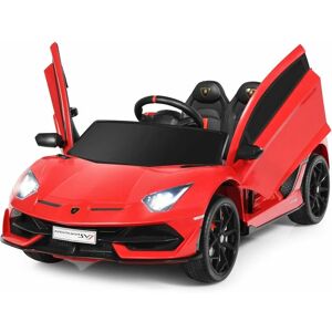 COSTWAY 12V Lamborghin svj Rechargeable Toy Vehicle Kids Ride On Car 2.4G Remote Control