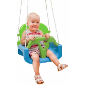 LittleTom 3-in-1 Kids Swing for Baby and Toddler 40x43x33 Garden Swing Outdoor Children - bunt