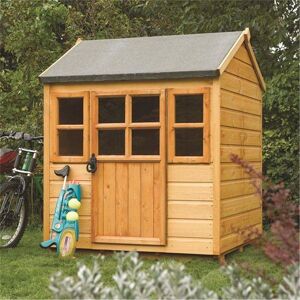 CHESHIRE PLAYHOUSES 4 x 4 Deluxe Little Lodge Playhouse (1.25m x 1.29m)
