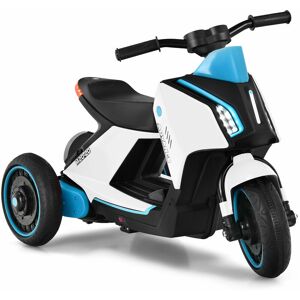 COSTWAY 6V Electric Toddler Ride-On Motorcycle 3-Wheel Kids Ride-On Scooter w/ Lights