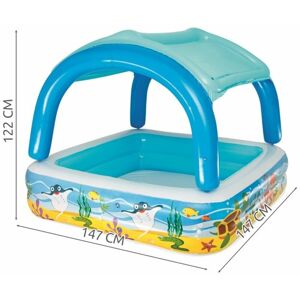 Bestway - Inflatable Paddling Swimming Pool For Children With Roof 52192 147x122cm