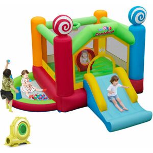 Gymax - Candy Themed Jumping House Inflatable Bounce Castle