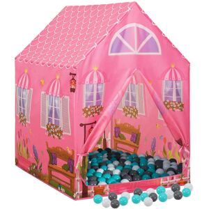 Children Play Tent with 250 Balls Pink 69x94x104 cm vidaXL - Pink