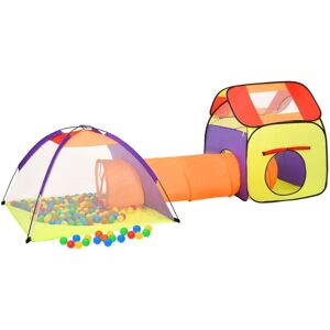 Children Play Tent with 250 Balls Multicolour 338x123x111 cm Vidaxl Multicolour