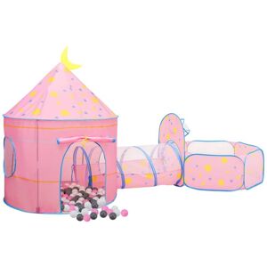 Children Play Tent with 250 Balls Pink 301x120x128 cm Vidaxl Pink