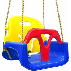 LittleTom Children Swing with safety bar YU-126 ropes 1,8m long - bunt