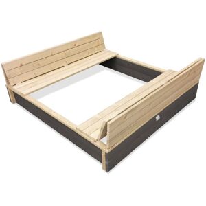 EXIT TOYS Exit Aksent wooden sandpit 136x132cm