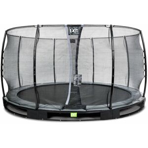 EXIT TOYS Exit Elegant ground trampoline ø427cm with Economy safety net - black