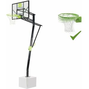 EXIT TOYS Exit Galaxy basketball backboard for installing on ground with dunk hoop - green/black