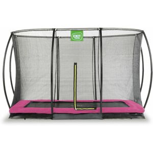 EXIT TOYS Exit Silhouette ground trampoline 214x305cm with safety net - pink