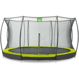 EXIT TOYS Exit Silhouette ground trampoline ø427cm with safety net - green