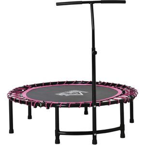 Homcom - Trampolinepe Outdoor Bouncer Jumper Adjustable Handle Adult Kid Pink - Pink