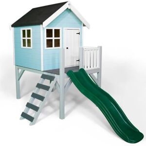 Painted Jasper Wooden Playhouse in Baby Blue - Little Rascals