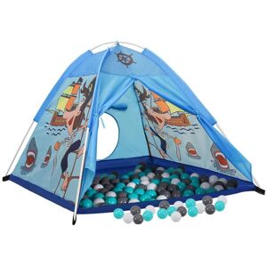 BERKFIELD HOME Mayfair Children Play Tent with 250 Balls Blue 120x120x90 cm