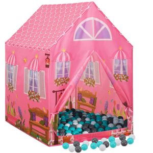 BERKFIELD HOME Mayfair Children Play Tent with 250 Balls Pink 69x94x104 cm