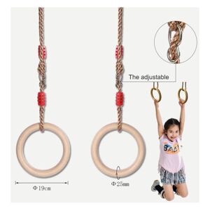 Multi-function swing, multi-function wooden children's trapeze, color random Denuotop